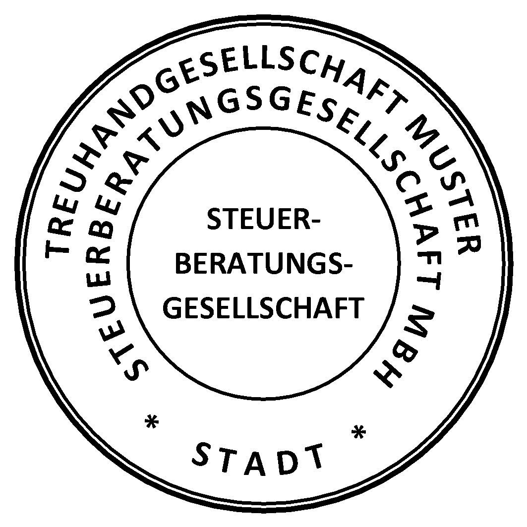 Steuerberatungsgesellschaft Siegelstempel Rundstempel Treuhandgesellschaft Stempel