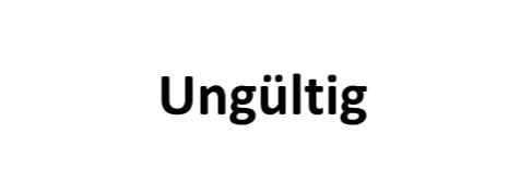 stempel ungltig