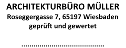 architektenstempel geprft und gewertet firmenstempel prfstempel buchungsstempel