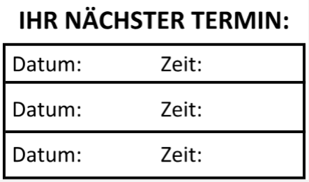 Stempel Ihr nchster Termin Terminstempel Erinnerungsstempel Merkstempel