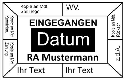 Buchungsstempel Steuerberater Eingangstempel Datumstempel Kopie MDT