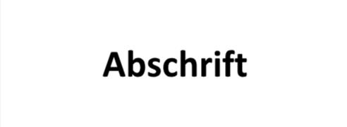 stempel abschrift