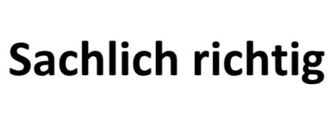 stempel sachlich richtig