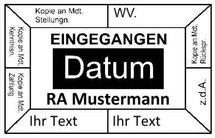 37x58 · Buchungsstempel Steuerberater Eingangstempel Datumstempel Kopie MDT