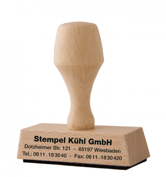 10x70 mm · Holzstempel selbst gestalten · Stempel Krefeld · Stempel selber machen